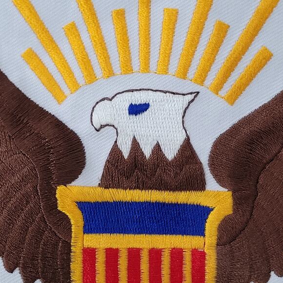 Vintage Y2K US-Navy Satin Bomber Jacket XL 26x27 Boxy NAVY Chief - Picture 16 of 16